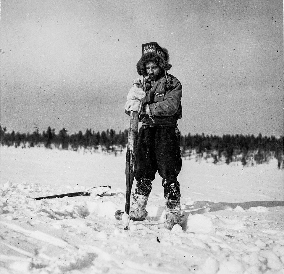 ice fishing in Finland